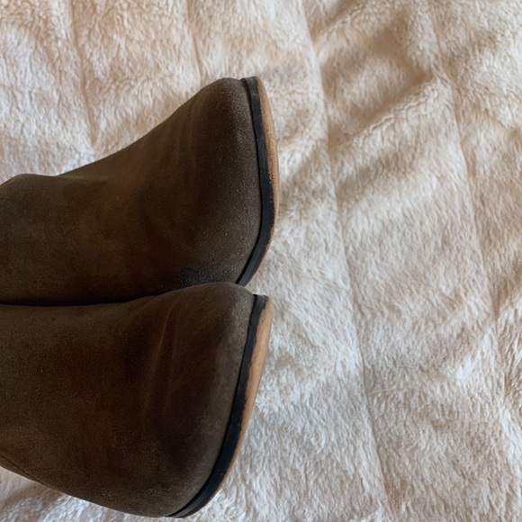 Coach Patricia Suede Leather Fatigue Ankle Boots Size 7 B - Picture 8 of 13